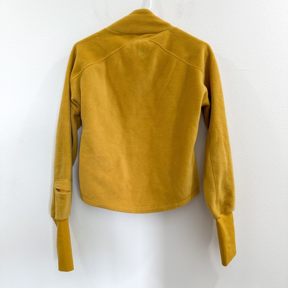 Free People Movement Great Heights Boho Retro Fleece Pullover Half Zip Sweater S - Picture 3 of 6